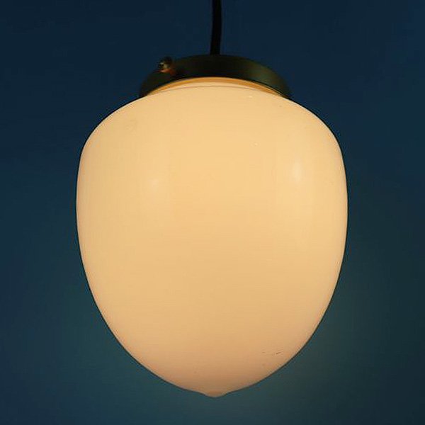 たまご型 楕円 電笠 電傘 ランプシェード アンティーク照明 ガラス ...