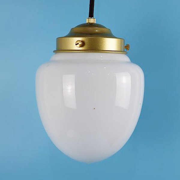 たまご型 楕円 電笠 電傘 ランプシェード アンティーク照明 ガラス 