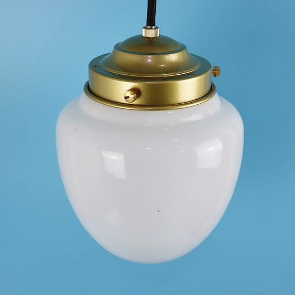 たまご型 楕円 電笠 電傘 ランプシェード アンティーク照明 ガラス