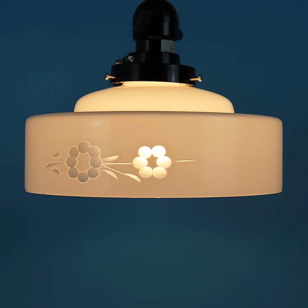 昭和レトロ ランプシェード 電傘 照明 テーブルランプ アンティーク
