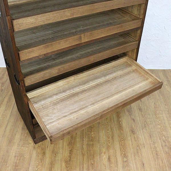 古家具　古道具　木製たんす　キャビネット 引出し収納棚 和箪笥 和風キャビネット 和室 骨董 和家具