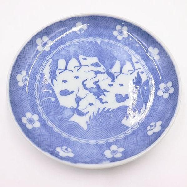 レトロ風アンティーク取り皿｜16cm径 2.9cm高｜水色