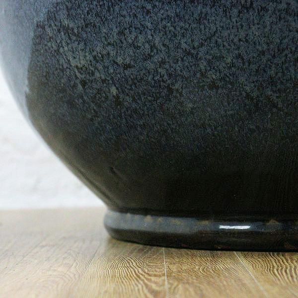 火鉢 古民具 海鼠釉 大火鉢 直径57cm 高さ33cm