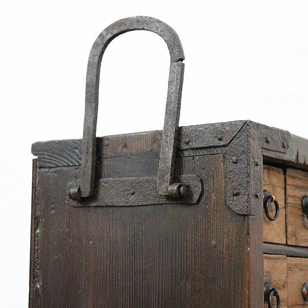 薬箪笥 薬箱 小引き出し 小物入れ 昭和レトロ 5段 17杯 Amazon.co.jp: 【良品】薬箪笥タンス漢方5段17杯昭和レトロ大正