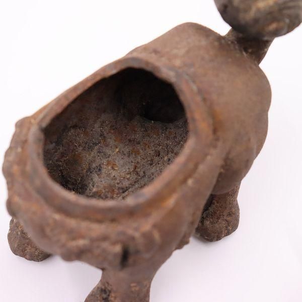 鉄製 獅子の香炉 置物 オブジェ かわいい 時代物 アンティーク