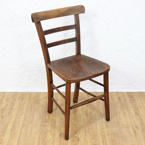 ウッドチェア 木の椅子 ナチュラル ヴィンテージ アンティーク シンプル 飴色