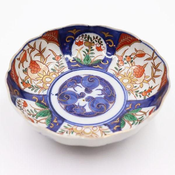 手描き伊万里アンティーク食器｜直径15.5 高さ5｜柘榴ザクロ