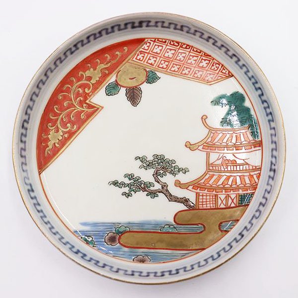 再値下げ、琺瑯製 果物皿  花の絵柄 昭和の骨董