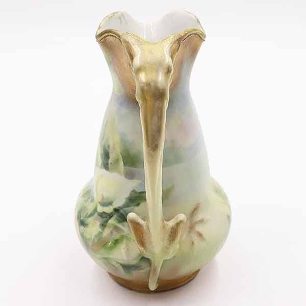 上品 ハンドペイント 手描き オールドノリタケ 手つき 花瓶