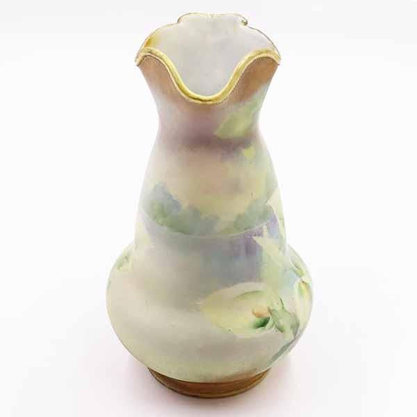 上品 ハンドペイント 手描き オールドノリタケ 手つき 花瓶