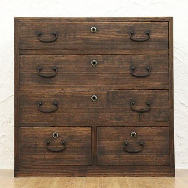 大正頃の桐製小箪笥｜シンプルで実用的｜引出しすべり良好