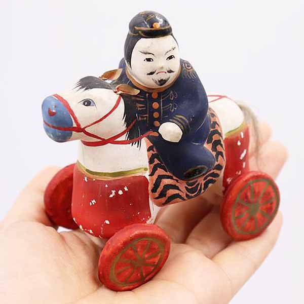 張子 馬乗り鎮台 郷土玩具 民芸 昭和初期 なつかしい 人形 かわいい 