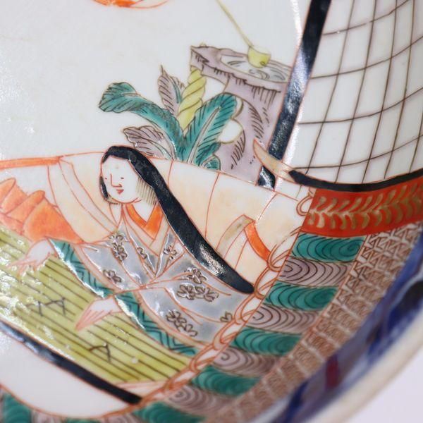 楽天市場】九谷焼 明治期九谷大鉢【骨董磁 骨董品 美術品 大鉢
