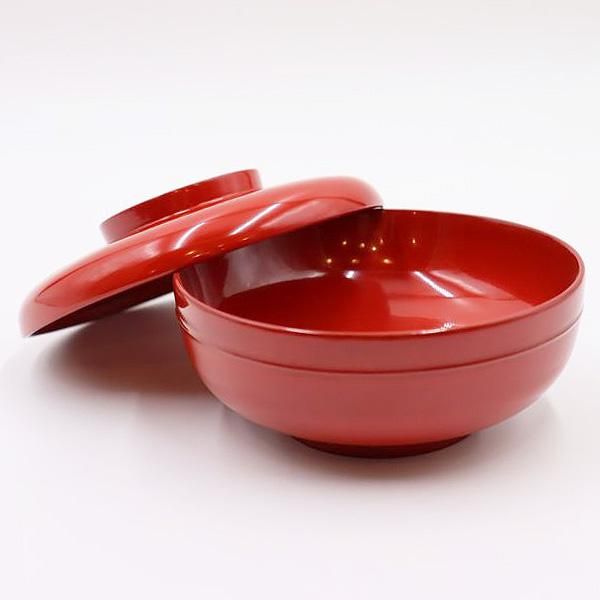 朱色無地　煮物椀　アンティーク　２つ 朱色無地煮物椀アンティーク2つ