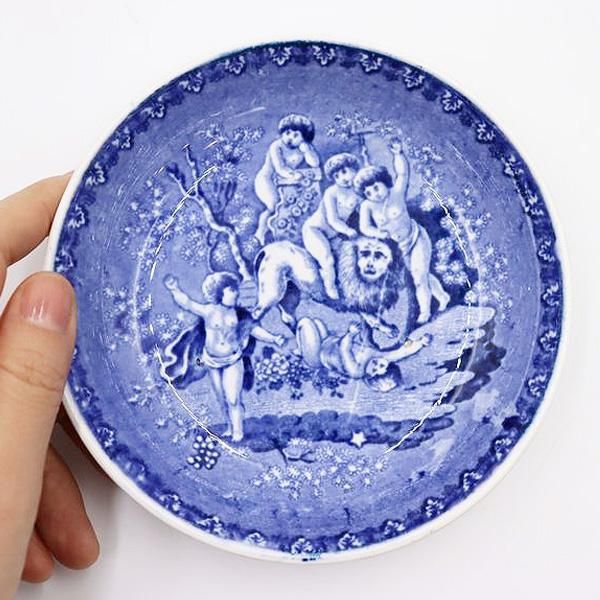 ブルーアンドホワイト 小皿 オランダ 阿蘭陀 シノワズリ 菓子皿 ブルーアンドホワイト 小皿 オランダ 阿蘭陀 シノワズリ 菓子皿