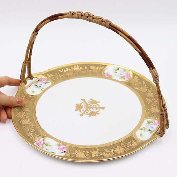 オールドノリタケ　マルキ　盛り上げ金彩　ハンドペイント24cm　1910年 オールドノリタケ マルキ 盛り上げ金彩 ハンドペイント24cm 1910