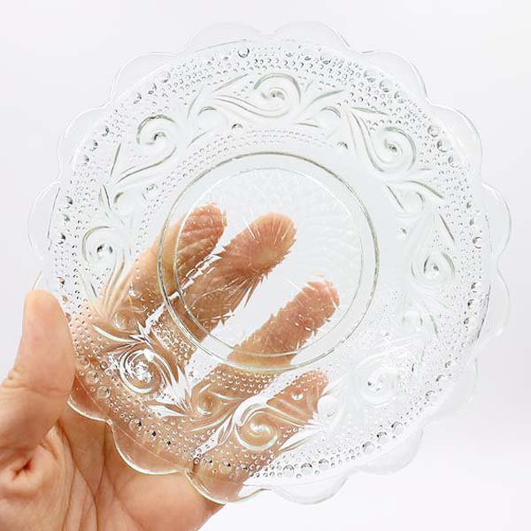 メーカー公式ショップ】 イタリア製 ビンテージ ガラス皿 薄造り 工芸 