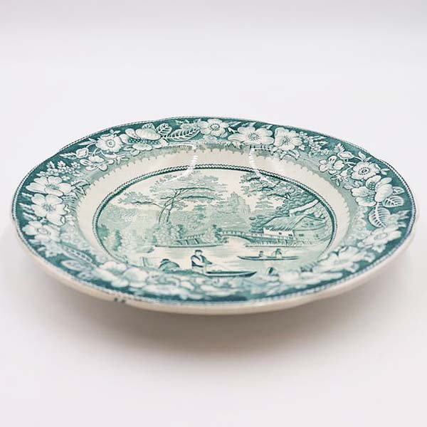 イギリス製 アンティーク 平皿 プレート ディナー皿 シチュー皿 飾り 