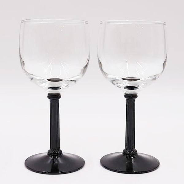 フランス製モダンモノトーンワイングラス アールデコ風