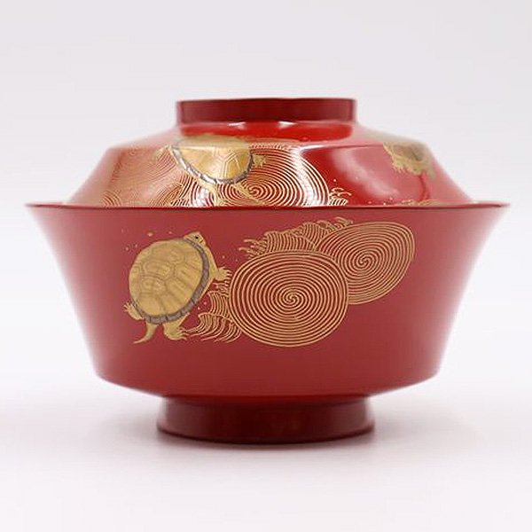 朱塗り 蒔絵椀 吸物椀 懐石 和食 漆器 つやつや 和モダン 縁起物