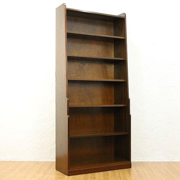 日本製 アンティーク 大本棚 書棚 シェルフ 木製 シンプル 見せる収納 昭和初期