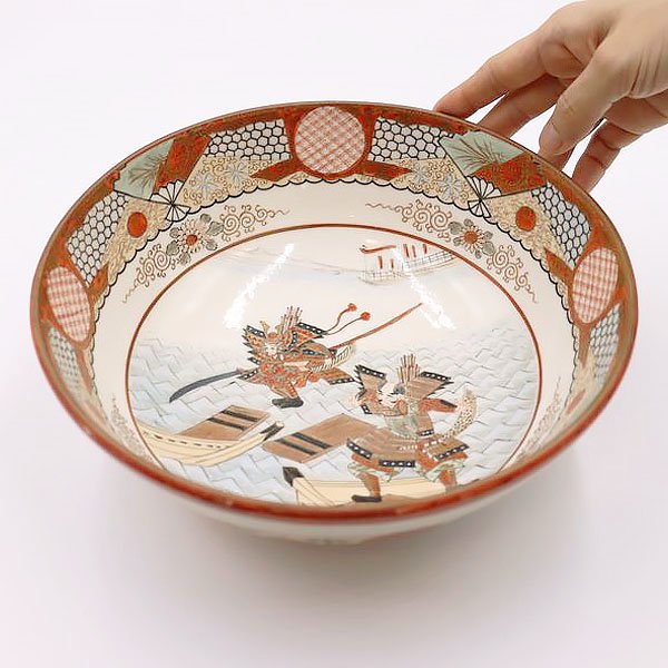 九谷焼　上出製　大鉢　骨董　年代物　食器　煮物鉢　アンティーク