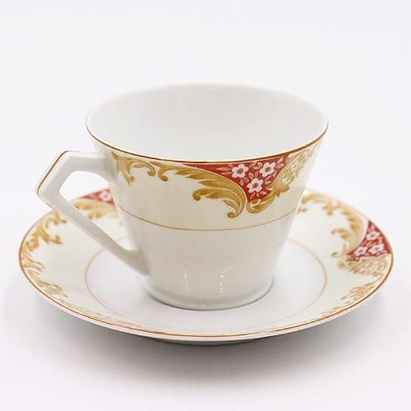 アールデコ レトロモダン カップ&ソーサー｜直径8 高さ6｜高品質