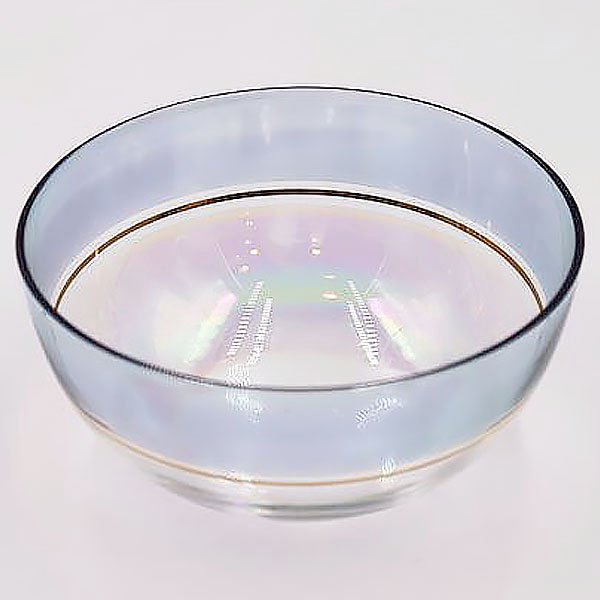 ソーダガラスサイズ小直径彩りサラダボウル　ブーケプレート　ソーダガラス製