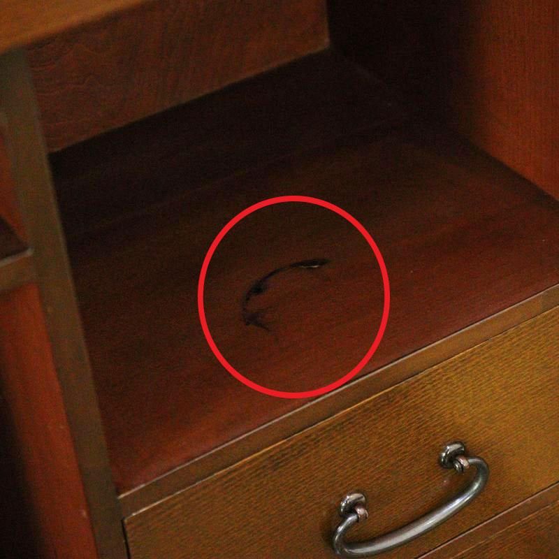 収納キャビネット チェスト付き レトロ 昭和中期 コンパクト