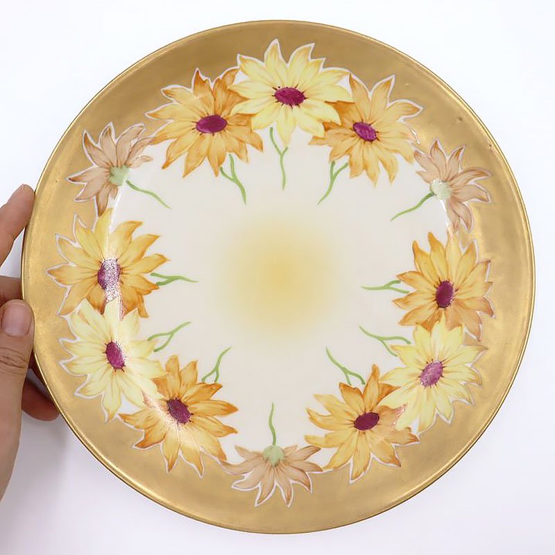 手描き フランス リモージュ limoges 絵皿 飾り皿 プレート 