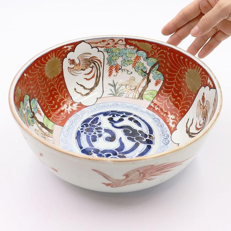 龍と鳳凰の陶器製火鉢