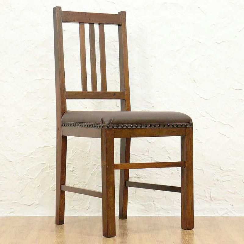ナラ材の昭和初期ダイニングチェア｜幅40高さ84cm｜座り心地良い