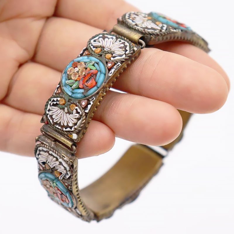 アンティーク『ティアラ装飾 ビンテージ バングル』腕輪／1940年代物／希少品1940年代