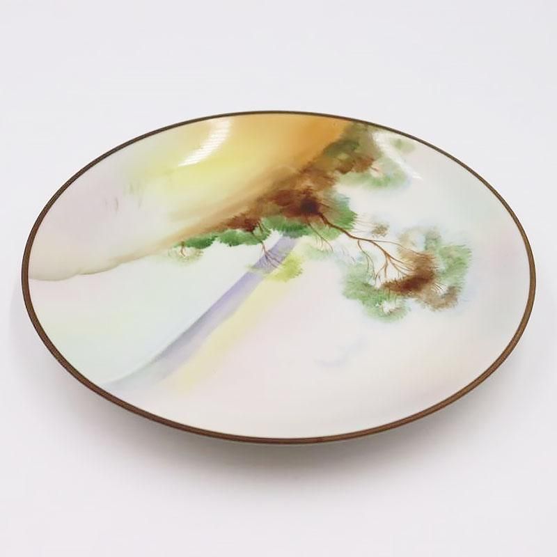 ノリタケハンドペイント素描画皿5枚 オールドノリタケ 皿」の