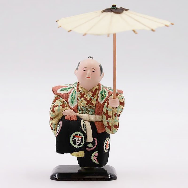 京都 丸平 人形 置物 日本製 京人形 木目込み人形 アンティーク 古風 かわいい レトロ 歌舞伎 能 舞