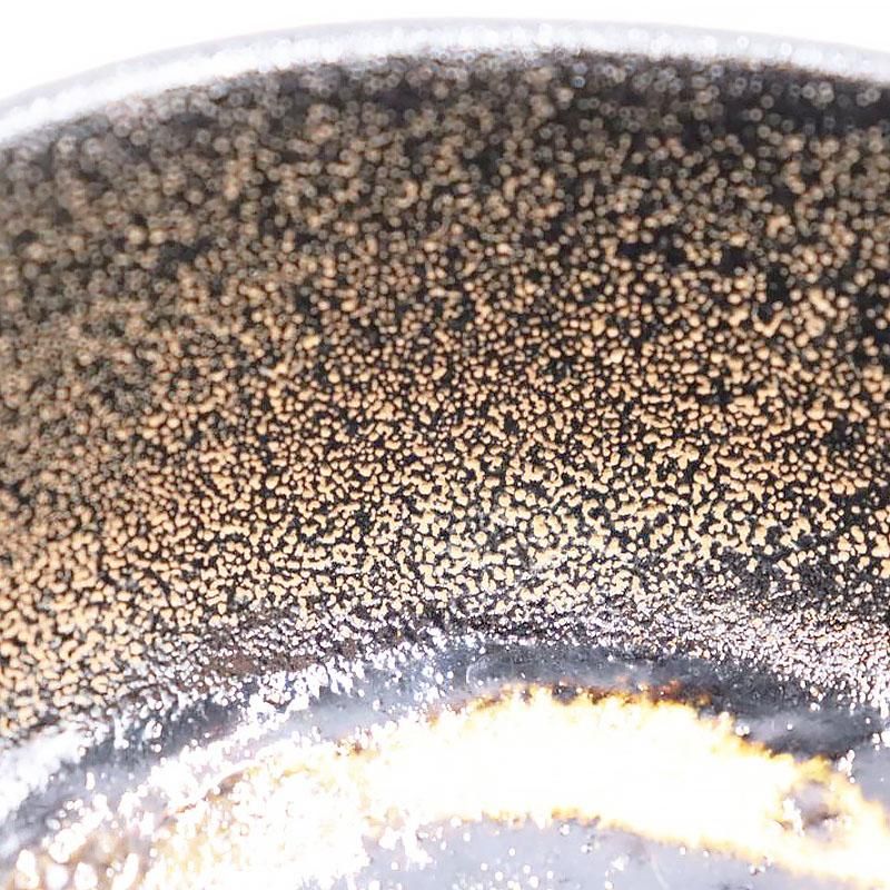 馬盥型 黒楽茶碗 抹茶碗 茶道 お稽古 手づくり ヴィンテージ
