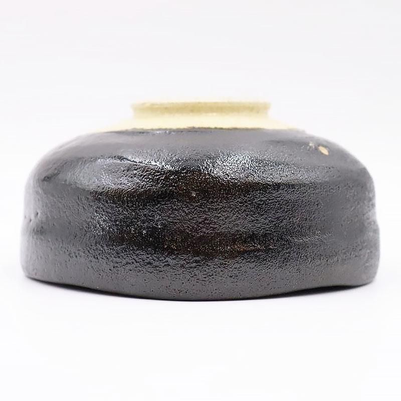 馬盥型 黒楽茶碗 抹茶碗 茶道 お稽古 手づくり ヴィンテージ