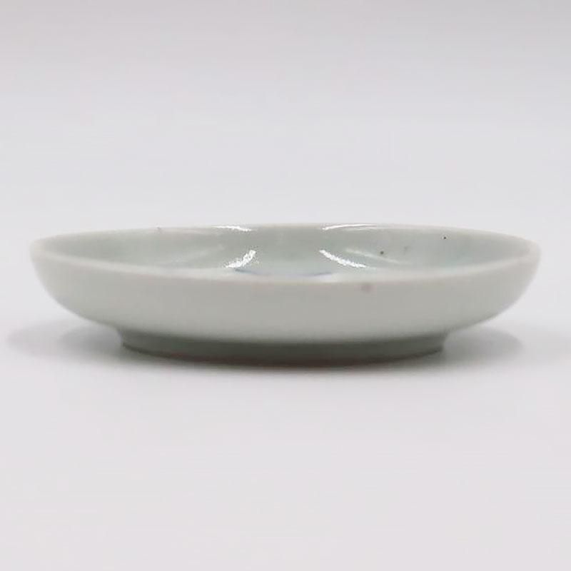 手描き染付藍色豆皿セット｜直径8 高さ1.5｜アンティーク和食器