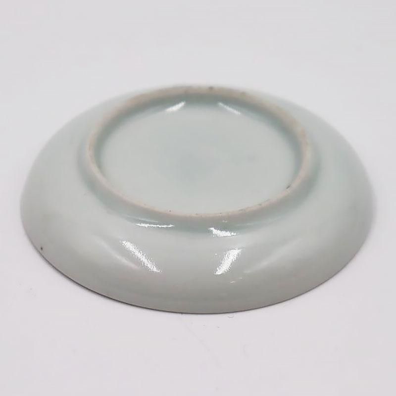 手描き染付藍色豆皿セット｜直径8 高さ1.5｜アンティーク和食器