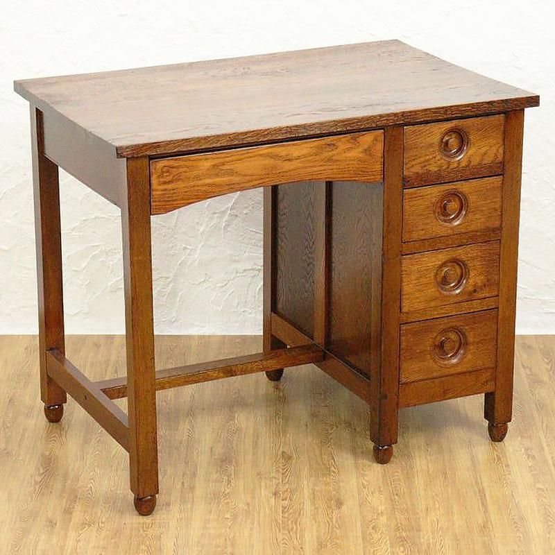 アンティーク　片袖机 アンティーク片袖机