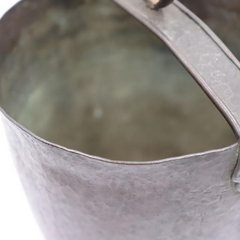 銅のつるべ 花器 オブジェ 置物 古民具 古民家 民芸 骨董 アンティーク