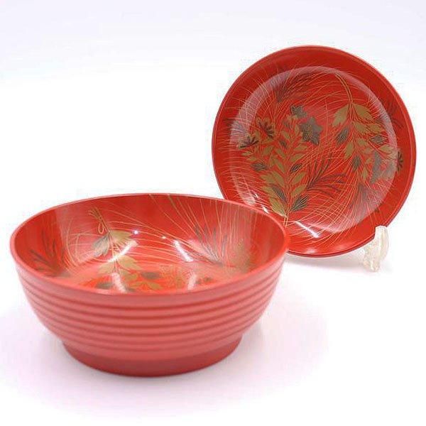 煮物椀 秋草 内蒔絵 大正昭和初期 直径13.5cm