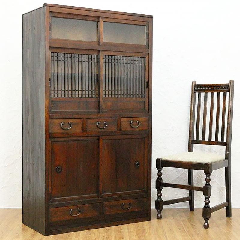 食器棚 膳棚 水屋 収納棚 アンティーク家具 和家具 骨董 ヴィンテージ