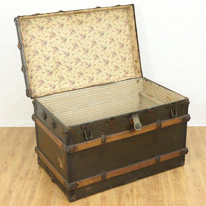 昭和レトロ ブラウン ヴィンテージ トランク 骨董 スーツケース