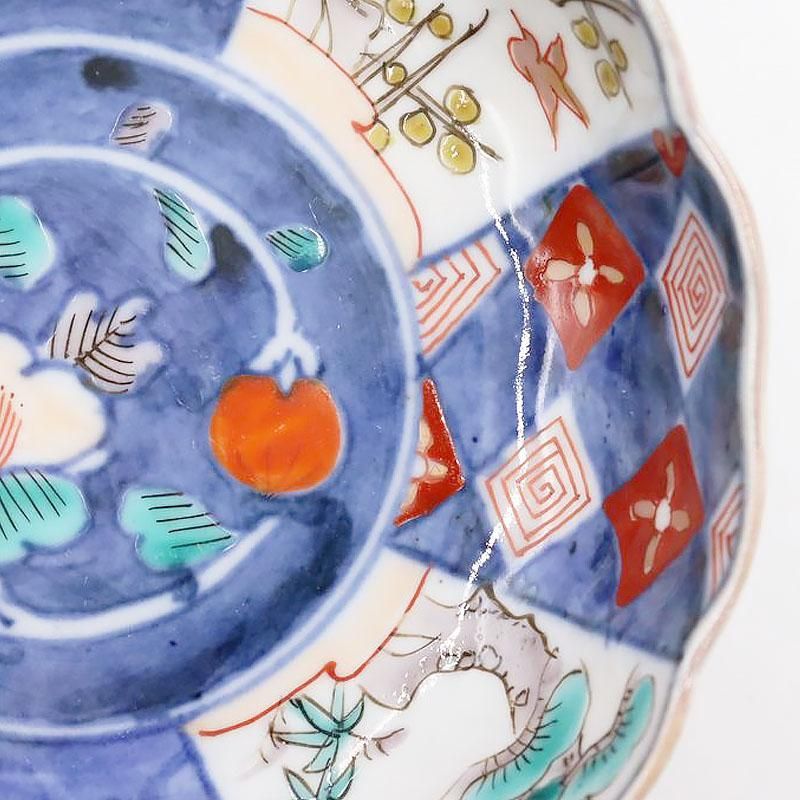色々　なます皿 骨董 染付 古伊万里 伊万里 色絵 和食器 皿　徳利　鉢　大皿 最後の一枚☆ 伊万里 色絵金彩 なます皿 膾皿 取り皿 花鳥図 梅