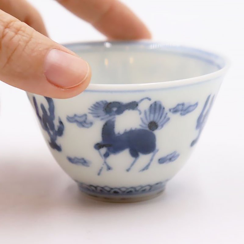 34×29.5×21 中国 提藍 煎茶道具 野弁当 - アンティーク、コレクション