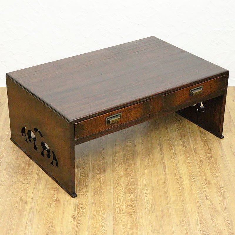 木製　テーブル　机　ちゃぶ台　レトロ　アンティーク　文机　古道具　花台　作業台