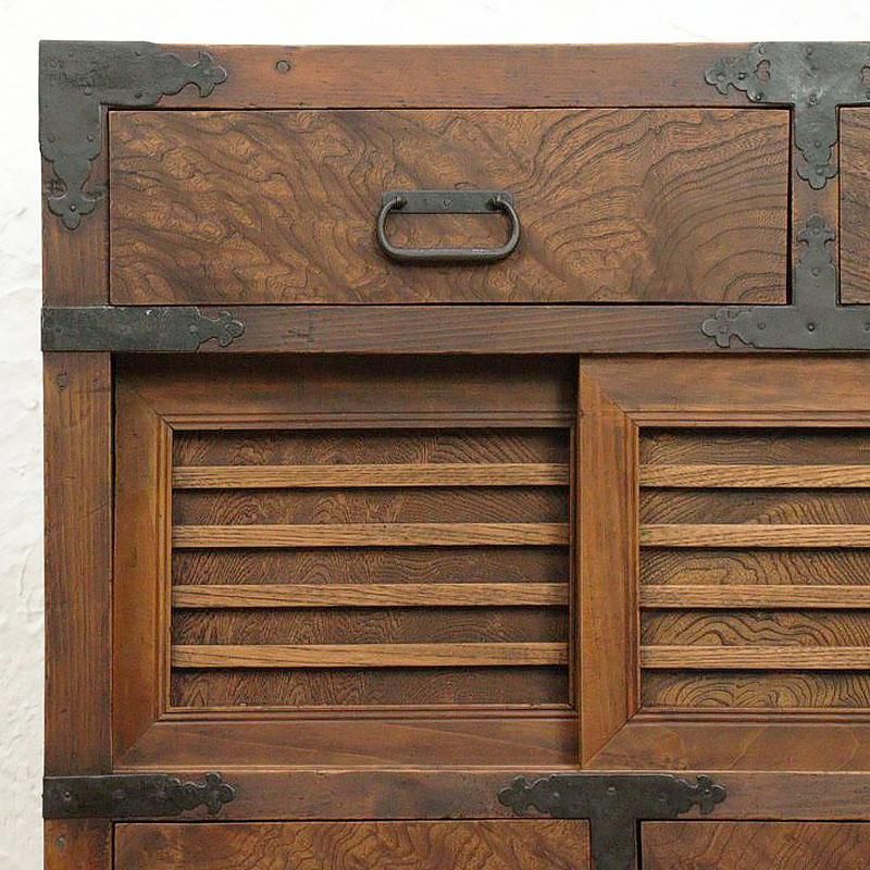 和箪笥 和風キャビネット 和室 骨董 和家具 アンティーク家具 レトロ 懐かしい 古道具 antique vintage - ブルーパロット｜京都の アンティーク食器・家具・引取・修理・金継ぎ