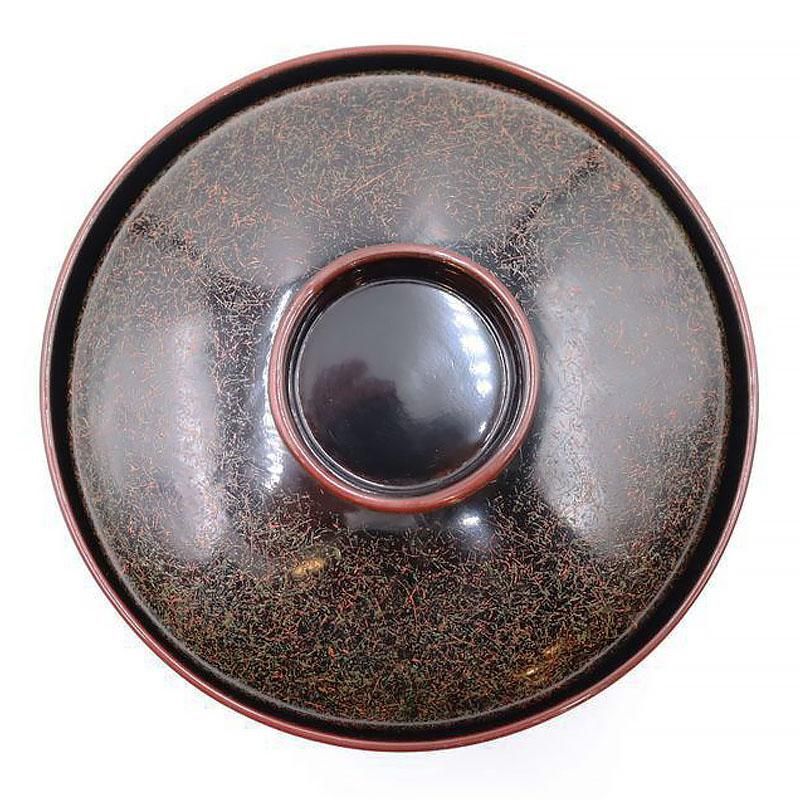 吸物碗 漆器 変わり漆塗り 昭和初期 直径12cm アンティーク