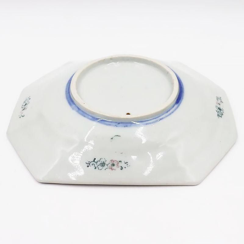 Amazon.co.jp: 大皿② 和食器 和風 和柄 白 青 昭和レトロ 陶器